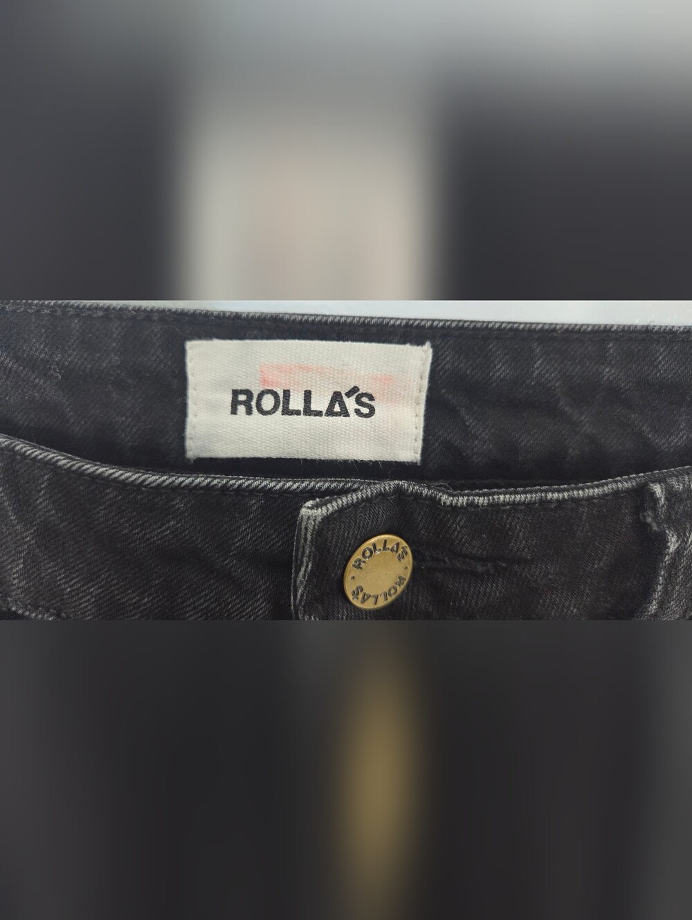 Rolla’s Sailor Wide Leg Jeans 30 Black High Rise 70s Indie Grunge Streetwear - Picture 3 of 10